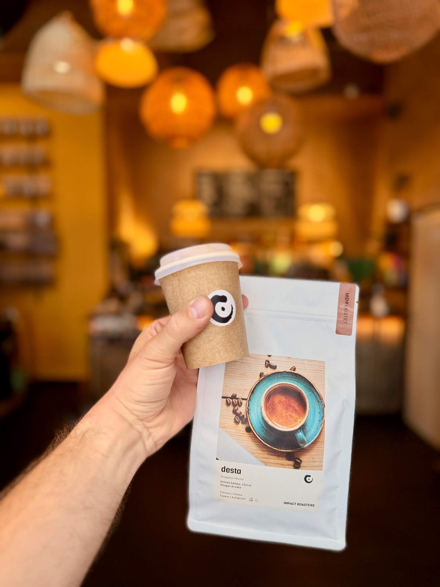 Buy coffee beans and get drink for free