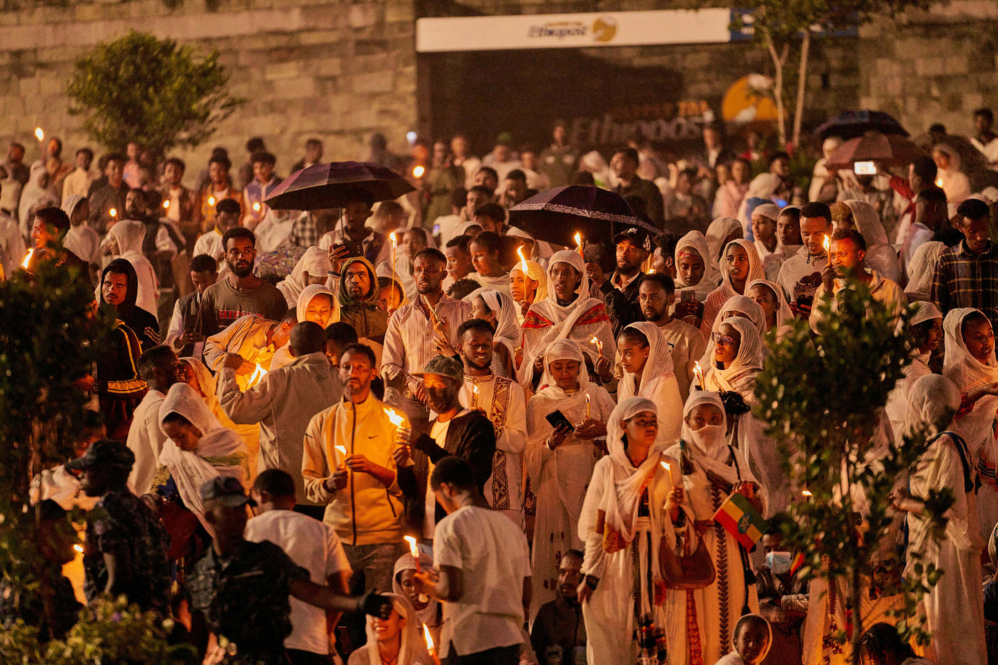 ethiopian christmas with candels