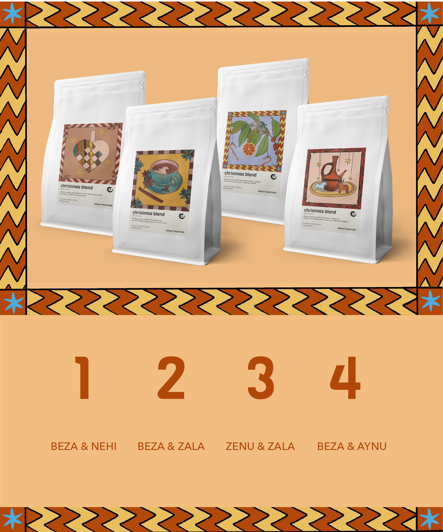 Advent Calendar - 4 Seasonal Christmas Coffee Blends - Impact Roasters