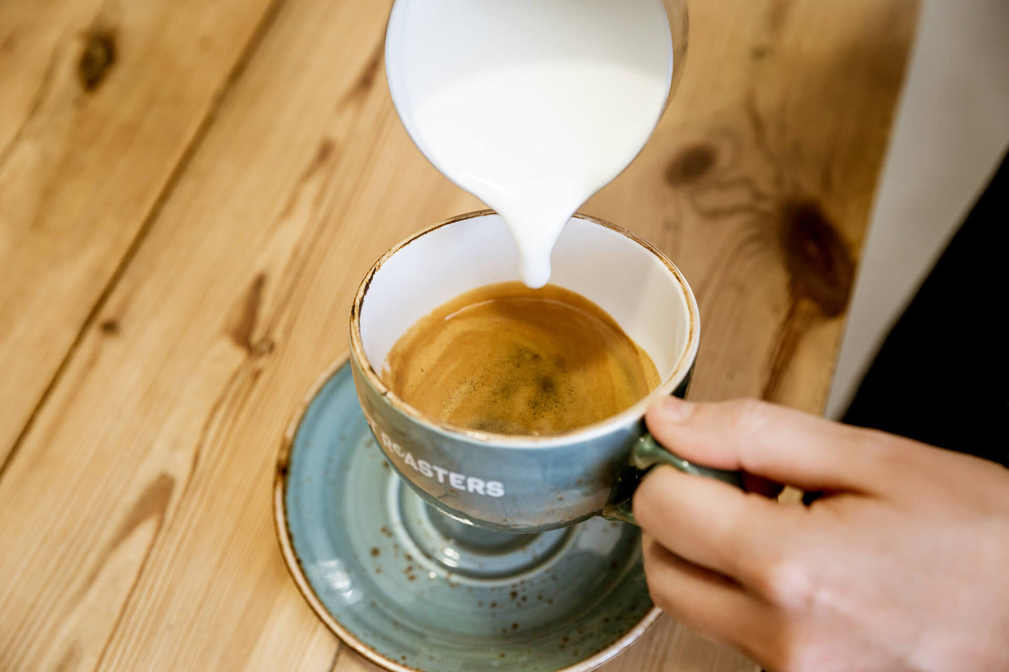 Cafe Latte preparation