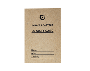 Coffee Loyalty Card - Impact Roasters